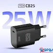 شارژر دیواری 25 وات TCH مدل CB25 دوپین