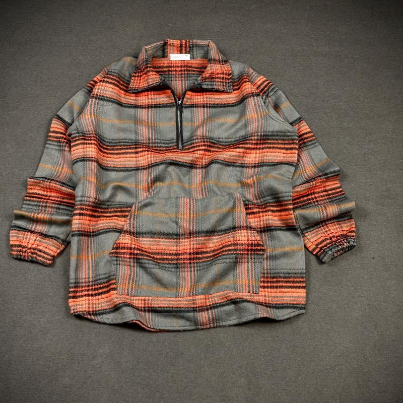 دورس نیم زیپ پارچه پشمی