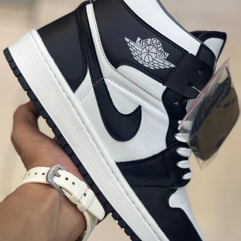 کتونی نایک ساق دار رنگ مشکی سفید