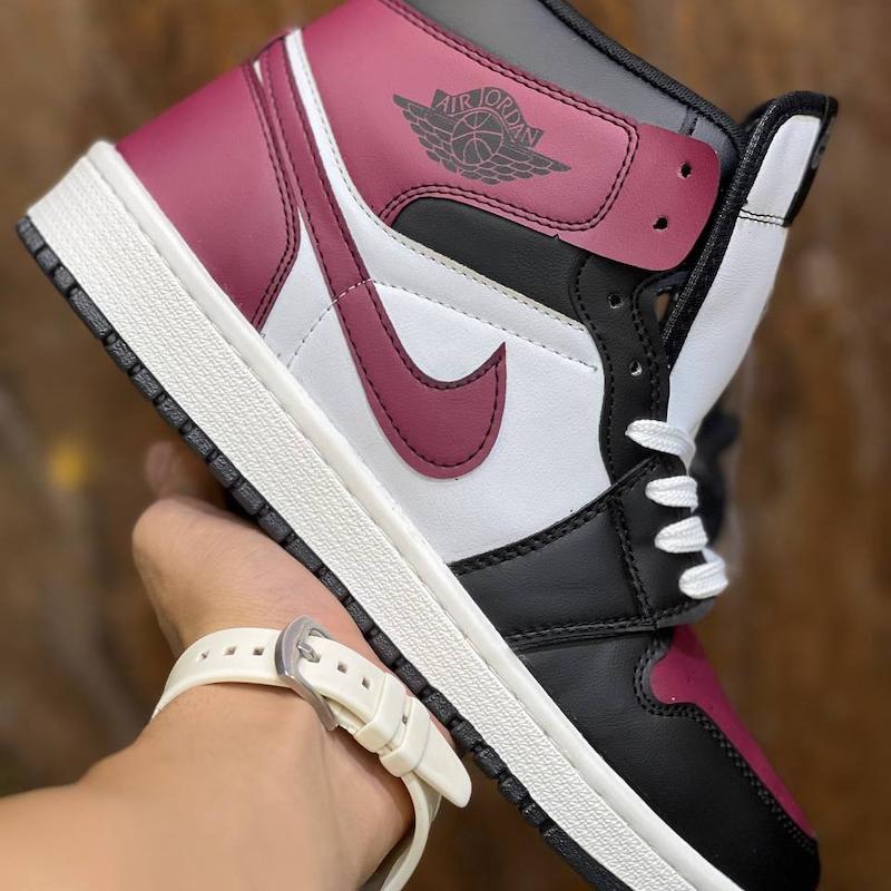 کتونی نایک ساقدار رنگ مشکی سفید جیگری