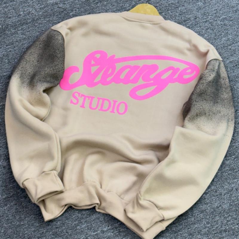 دورس یقه گرد چاپ پفک رنگ کرم