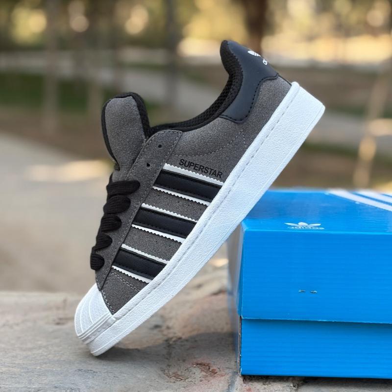 کتونی سوپر استار رنگ طوسی