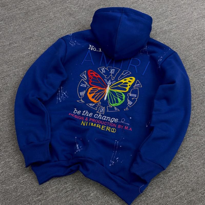 هودی پروانه امیری رنگ آبی