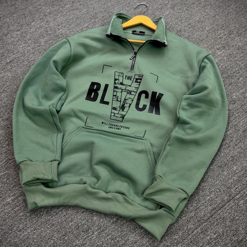 دورس نیم زیپ BL رنگ سبز