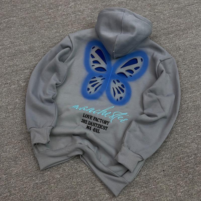 هودی پروانه کاستوم رنگ طوسی