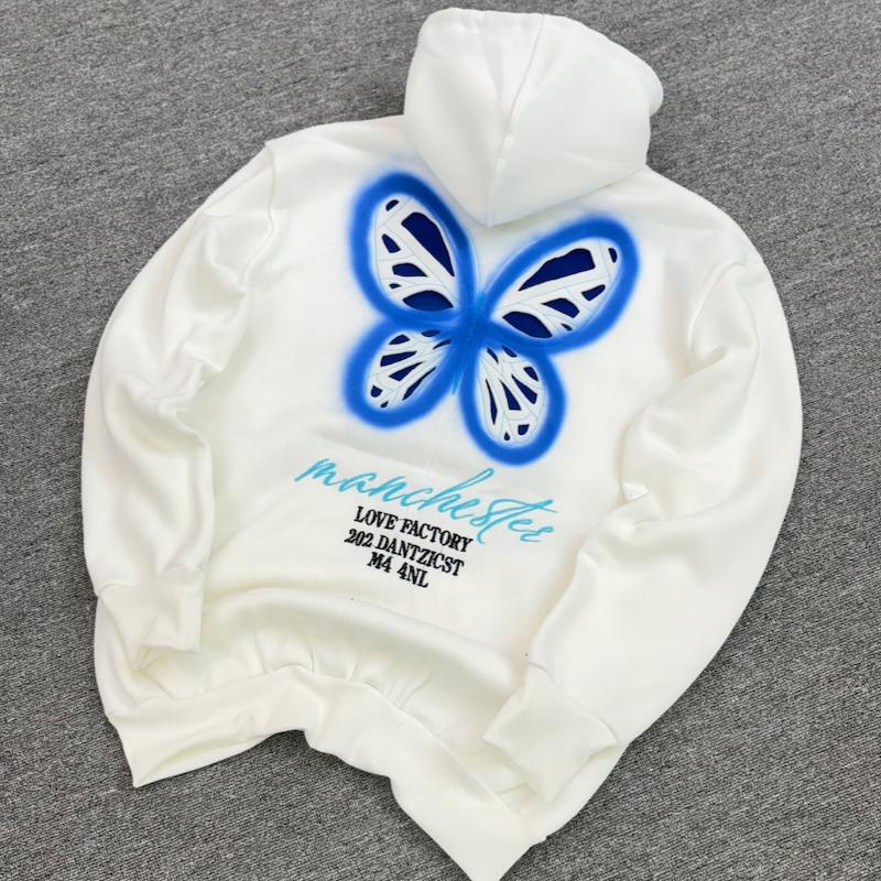 هودی پروانه کاستوم رنگ سفید