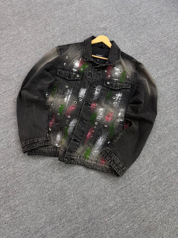 کت لی رنگ  ذغالی کاستوم شده 