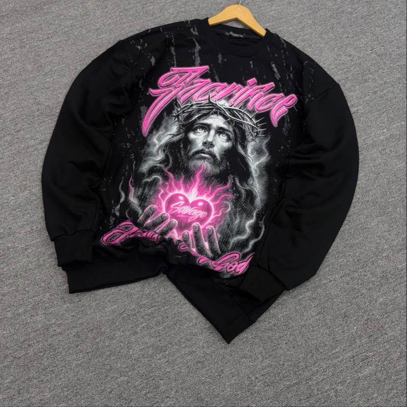 دورس مشکی طرح مسیح فونت صورتی 