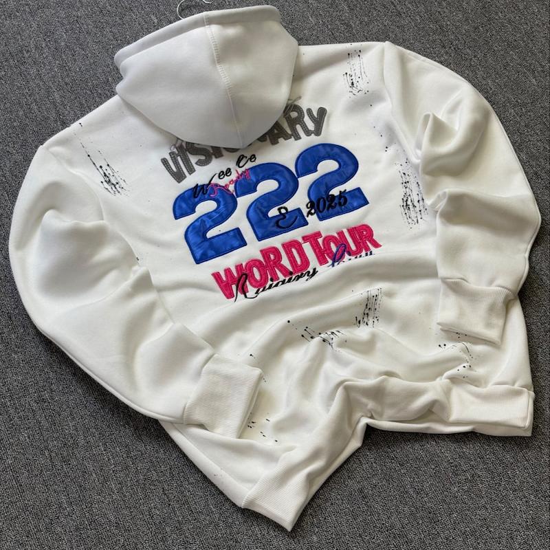 هودی گلدوزی 222 رنگ سفید