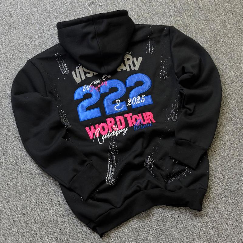 هودی گلدوزی 222 رنگ مشکی