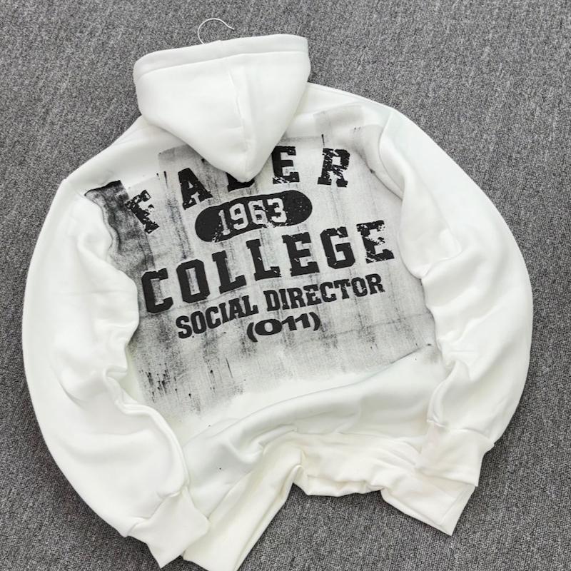 هودی چاپ پفک 1963 رنگ سفید