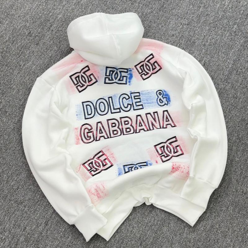 هودی دی ان جی گلدوزی رنگ سفید