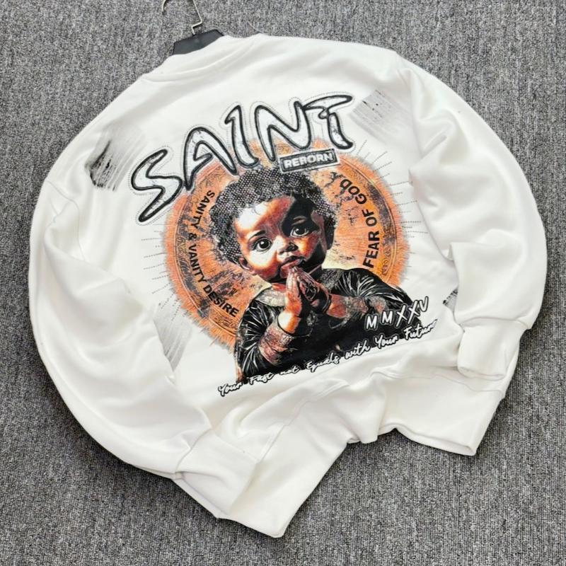 دورس بچه فرشته نگین دار رنگ سفید