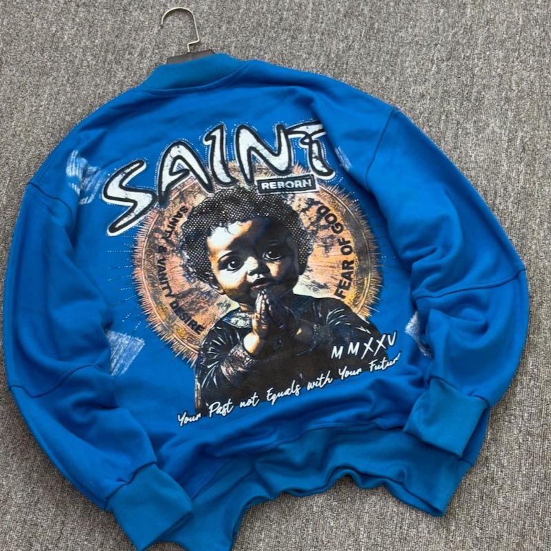 دورس بچه فرشته نگین دار رنگ آبی