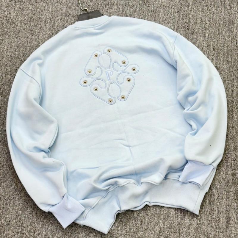 دورس سه نخ پنبه گلدوزی رنگ آبی آسمانی