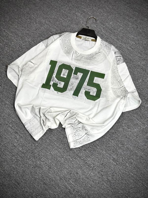 تیشرت تیکه دوزی 1975 رنگ سفید