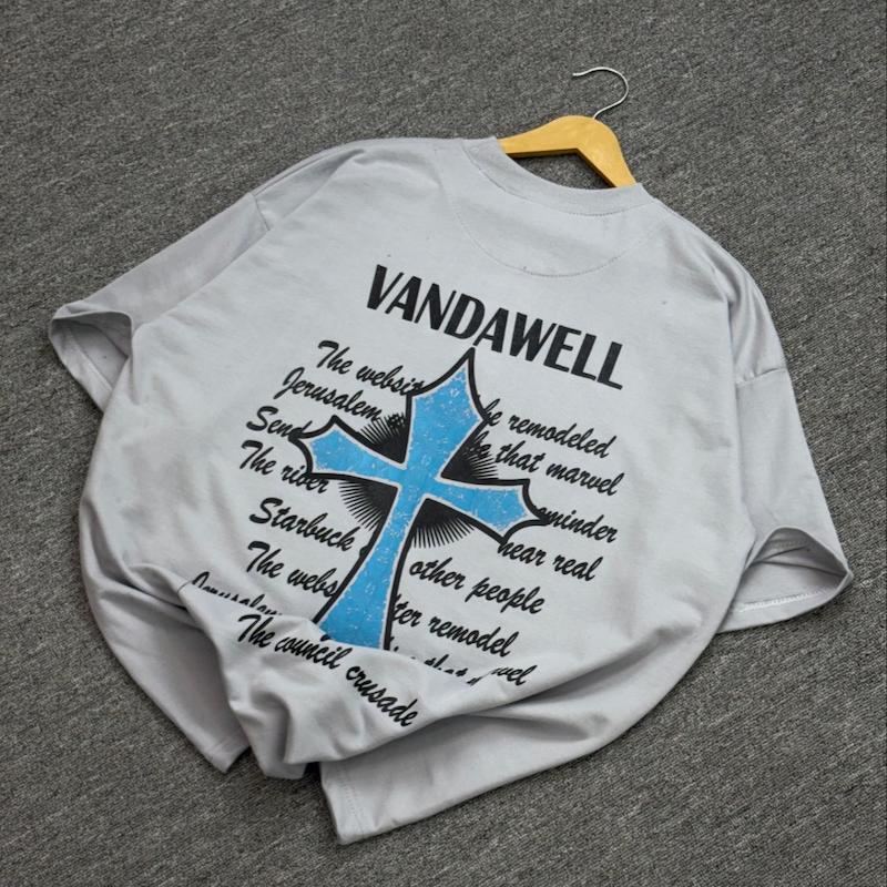 تیشرت  صلیب VANDAWELL طوسی