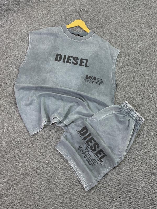 ست وست شلوارک DIESELرنگ طوسی
