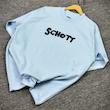 تیشرت SCHOTT رنگ آبی آسمانی
