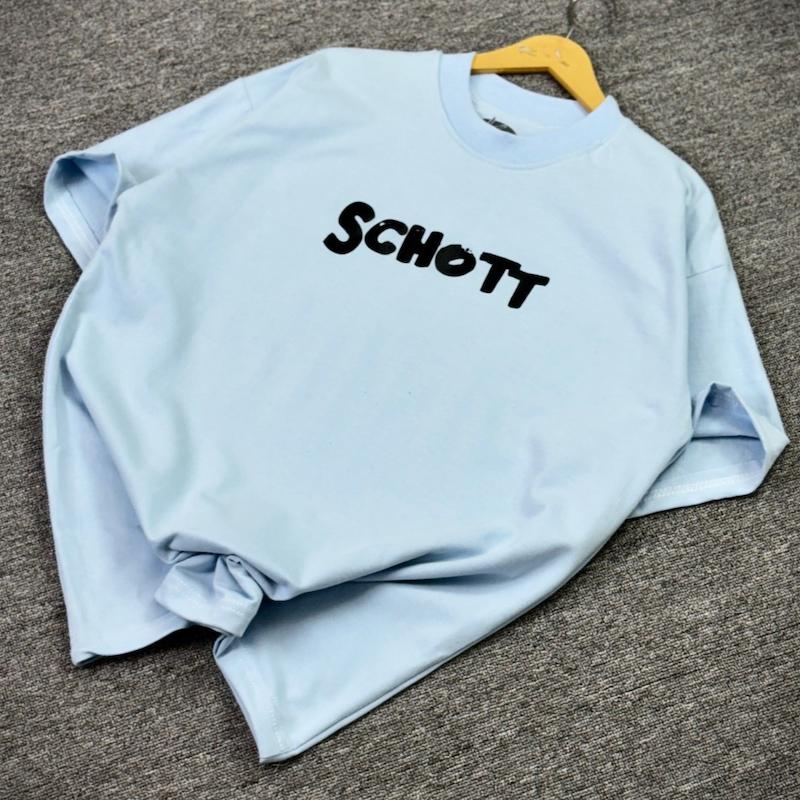 تیشرت SCHOTT رنگ آبی آسمانی