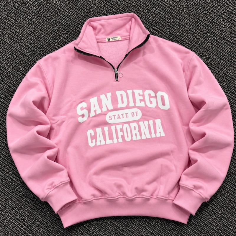 دورس نیم زیپ SANDIEGO رنگ صورتی