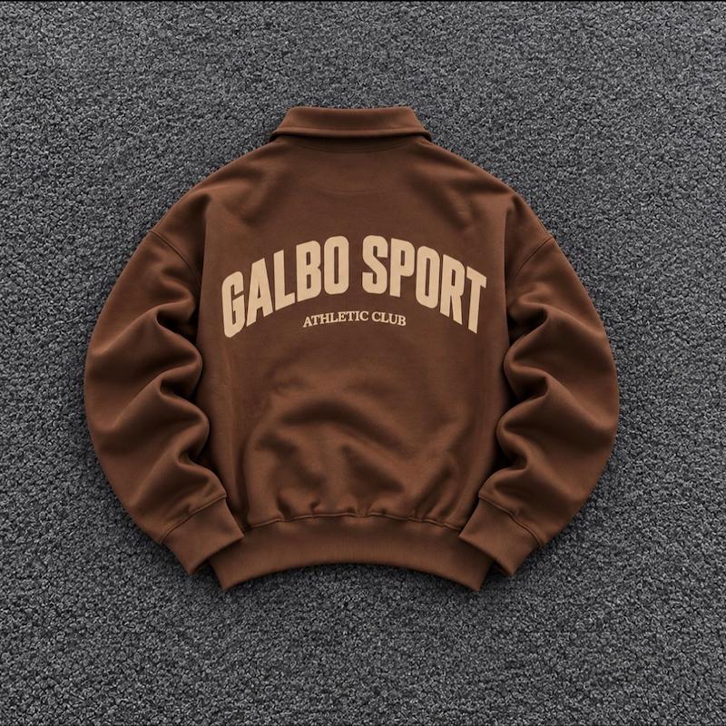 دورس نیم زیپGALBO SPORTرنگ موکا