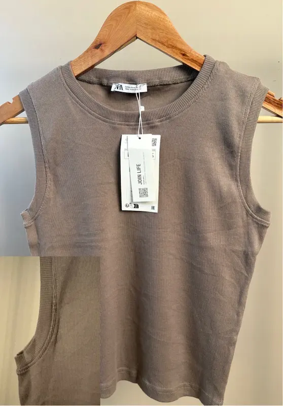 تاپ قهوه ای موکا زارا