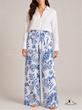 شلوار بگ طرح دار زارا ZARA
