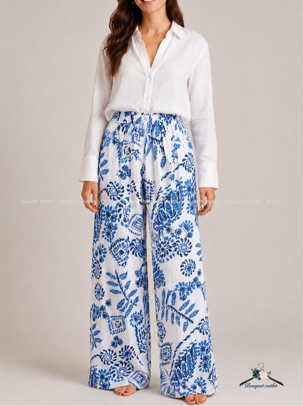 شلوار بگ طرح دار زارا ZARA