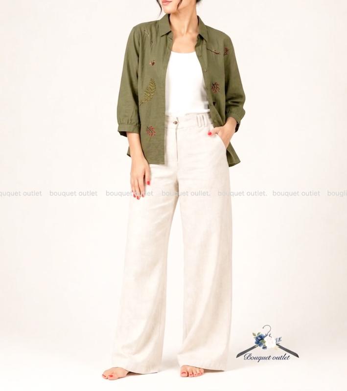 شومیز سدری گلدوزی BERSHKA