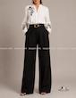 شومیز سفید گلدوزی اورسایز ZARA