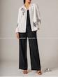 شومیز سفید گلدوزی اورسایز ZARA