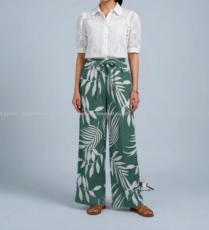 شلوار بگ طرح دار ZARA