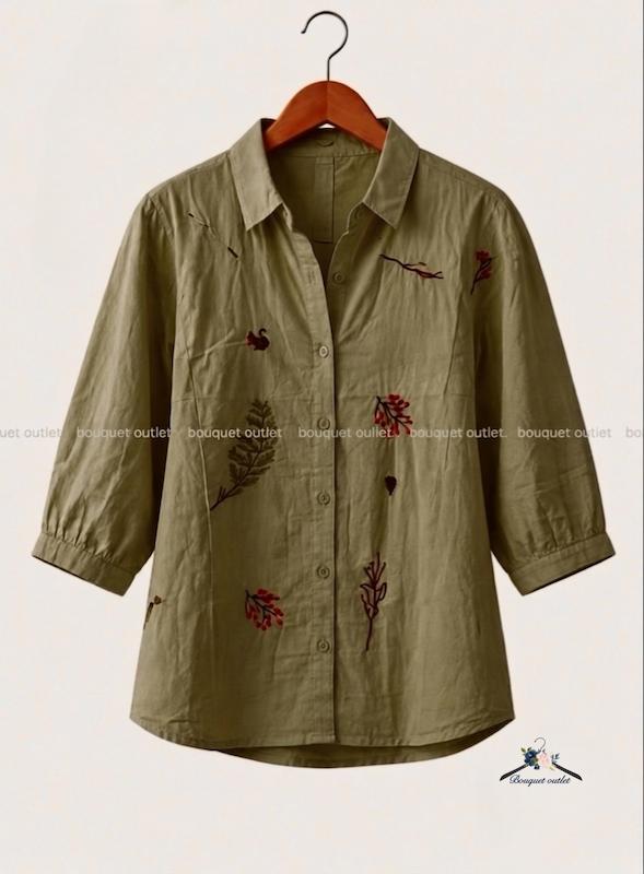 شومیز سدری گلدوزی BERSHKA