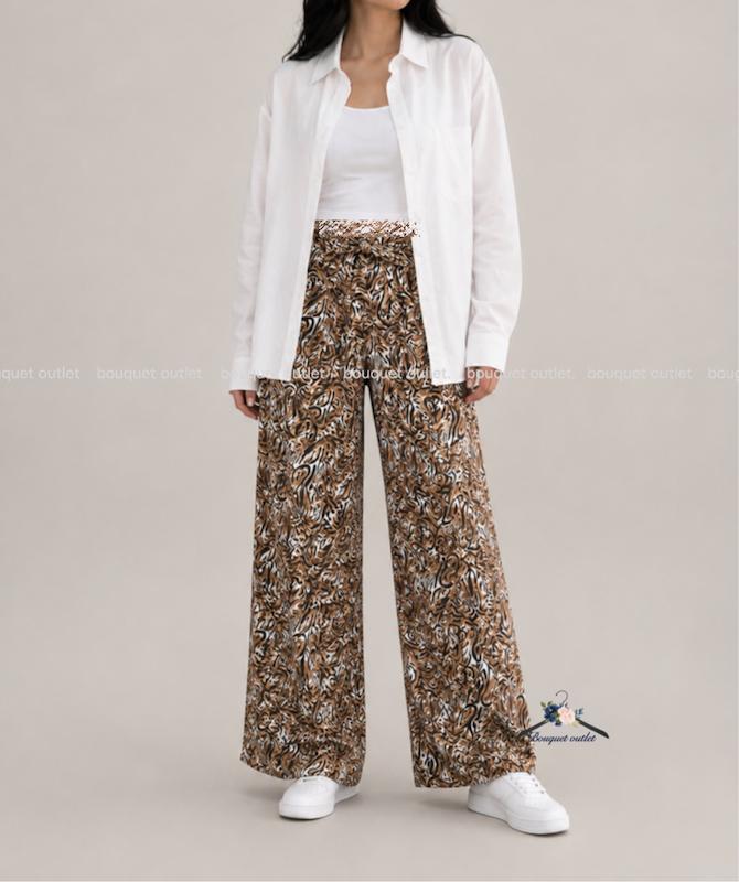 شلوار بگ طرح دار زارا ZARA