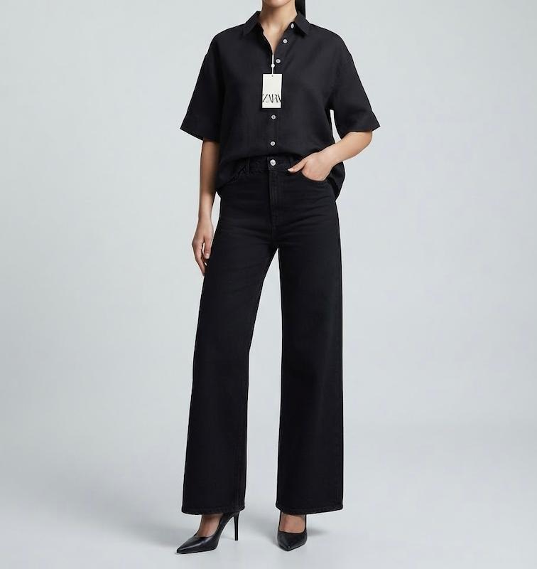 شومیز مشکی زنانه برند ZARA