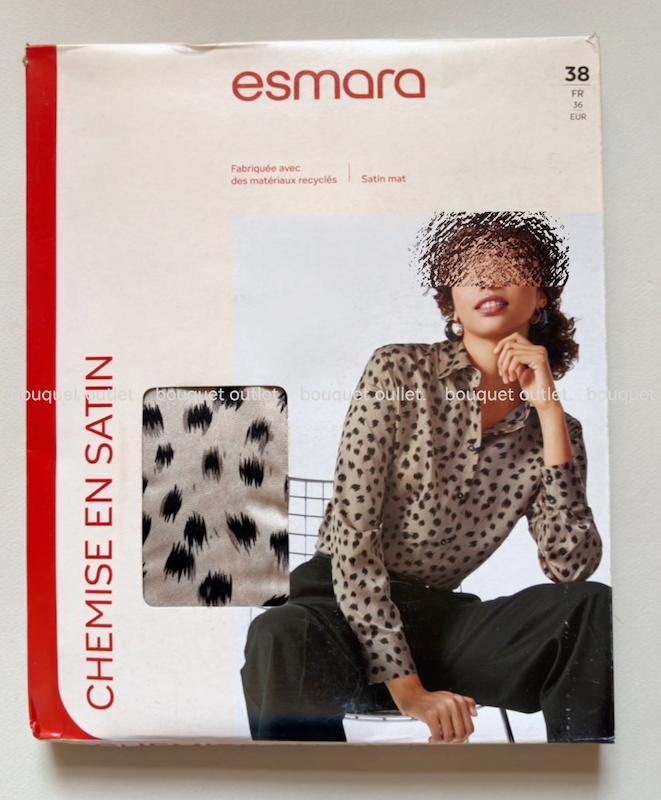 شومیز مجلسی ساتن طرح‌دار زنانه اسمارا (esmara)