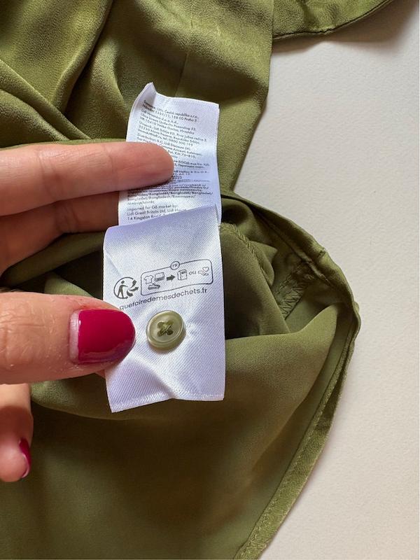 شومیز مجلسی ساتن سبز اسمارا esmara