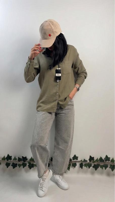 شومیز زارا سدری تیره