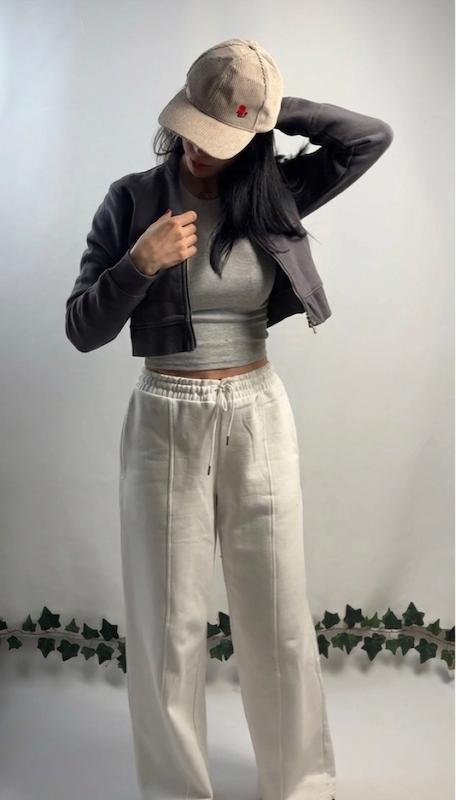 سوییشرت کراپ برشکا طوسی