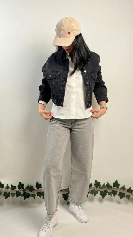 کت جین مشکی استرادیواریوس