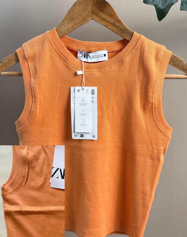 تاپ نارنجی زارا