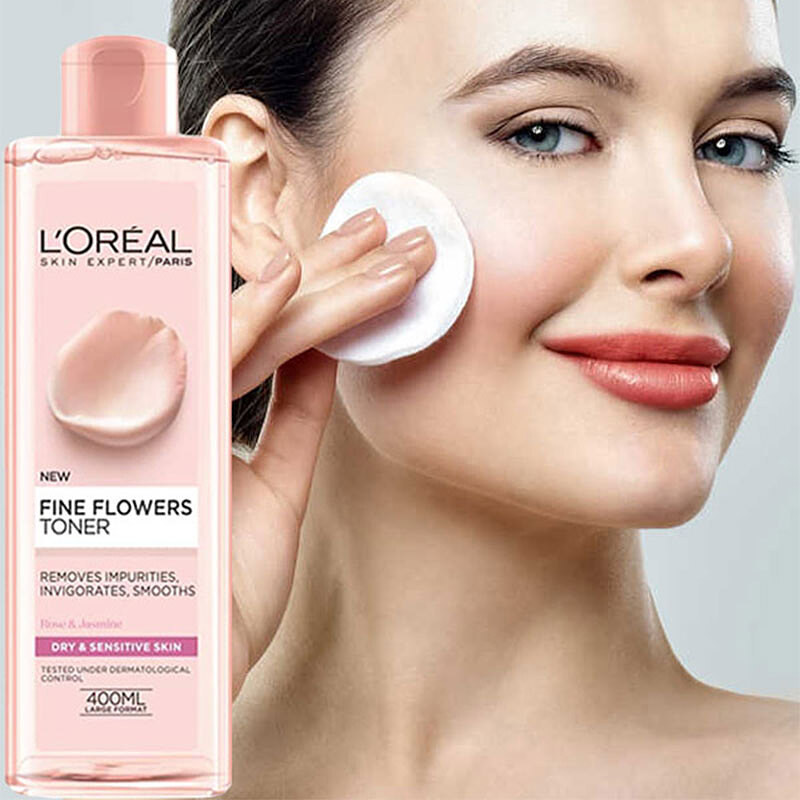 تونر پوست خشک لورال مدل L’oreal model dry skin toner