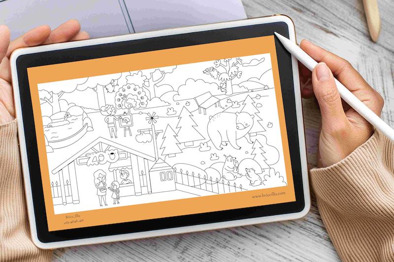فایل دیجیتال رنگ آمیزی کودکان