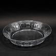 بشقاب خورش خوری شیشه و بلور اصفهان مدل گلایل بسته 6 عددی