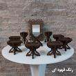 مجموعه ظروف هفت سین 10 پارچه خونه خاص مدل پروانه
