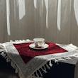 رومیزی مدل مخمل سایز 40x40 سانتی‌متر