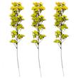 گل مصنوعی شکوفه ریزه، مجموعه 3 عددی، ابعاد 10×10×75 سانتی‌متر، وزن 100 گرم