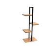 استند گل ایستاده مدل G-15 با پروفیل فلزی مقاوم و طبقات MDF ضدآب، مناسب برای گل‌های آپارتمانی و گیاهان آبی، طراحی استوانه‌ای با استحکام بالا و ابعاد 120x55x25 سانتی‌متر