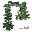 ریسه برگ مصنوعی طرح پتوس طول 2 متر و 40 سانتی‌متر بسته 12 عددی جنس پارچه مناسب دکوراسیون داخلی و تزئینی